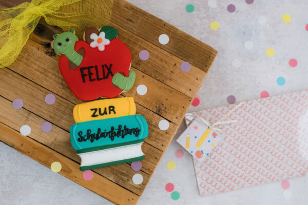 2 Motivkekse - personalisierbar  | Schuleinführung